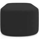 Ver imagem 4 de Cabeceira Cama Box Casal 140cm Lanna com Puff Recamier Doha W01 Bouclê Preto - Lyam Decor
