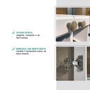Ver imagem 4 de Armário Aéreo Bella Mdf 2 Portas de Branco 80 Cm Carraro