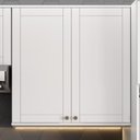 Ver imagem 1 de Armário Aéreo Bella Mdf 2 Portas de Branco 80 Cm Carraro