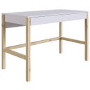 Ver imagem 2 de Escrivaninha Solution 120cm Branca com Madeira Pinus Natural Artesano