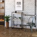 Ver imagem 2 de Kit Escritório Estante Areta 3 Prateleiras com Mesa Industrial Aspen 120cm C01 Snow - Lyam Decor