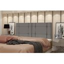 Ver imagem 2 de Cabeceira de Cama Casal Box 140cm Estofada Ellegancy Cinza
