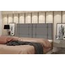 Cabeceira de Cama Casal Box 140cm Estofada Ellegancy Cinza - 2