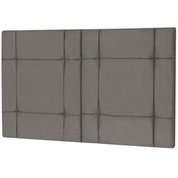 Cabeceira de Cama Casal Box 140cm Estofada Ellegancy Cinza - 3