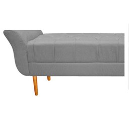 Recamier Estofado Ari 1,60M Queen Size Suede Cinza - Doce Sonho Móveis - 6