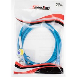 Patch Cord Cat.6 Speedlan 2,5 Metros Azul Speedlan - 3