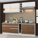 Ver imagem 1 de Armário de Cozinha Completa 220cm Branco/Rustic/Branco Parma Madesa 02