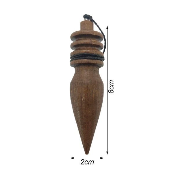 Pêndulo de Madeira Athol Com Saquinho de Veludo Zots 8cm - 2