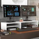 Ver imagem 1 de Suporte Stand Base para Monitor Laptop Soft Elevado 95cm em Mdf com 01 Prateleira - Desk Design