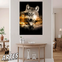 Ver imagem 3 de Quadro Lobo Natureza -- BR ARTES Grande 118x78