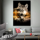 Ver imagem 2 de Quadro Lobo Natureza -- BR ARTES Grande 118x78