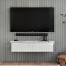 Rack / Aparador Suspenso Flow: Branco - 2