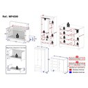 Ver imagem 4 de Quarto de Bebê Completo com Berço Americano 3 em 1 Allegra Multimóveis Mp4590 Branco/madeirado