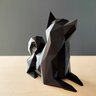 Shiba Inu Decorativo - 10 Cm Altura - Toque 3D:Preto - 1