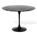 Ver imagem 1 de Mesa de Jantar Tulipa Saarinen Redonda 120cm Mármore Nero - Preto