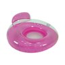 Boia Poltrona Inflável 118cm Adulto com Porta Copos Bel - Rosa - 1