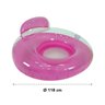 Boia Poltrona Inflável 118cm Adulto com Porta Copos Bel - Rosa - 2