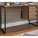 Ver imagem 2 de Escrivaninha Estilo Industrial 3 Gavetas Mel Pp Milani Store