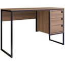 Ver imagem 1 de Escrivaninha Estilo Industrial 3 Gavetas Mel Pp Milani Store