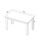 Ver imagem 3 de Mesa de Jantar Retangular Prates com 4 Cadeiras Brisa Mel/bombom - Casa Giulia