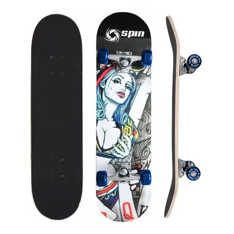 Skate Street Spin Maple Abec 9 Garota Spin CKS