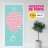ADESIVO DE PORTA INFANTIL BALÕES DO AMOR - 2