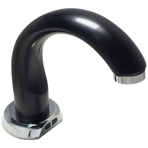 Torneira Automática Decalux Preto Fosco com Cromado - 1180PT