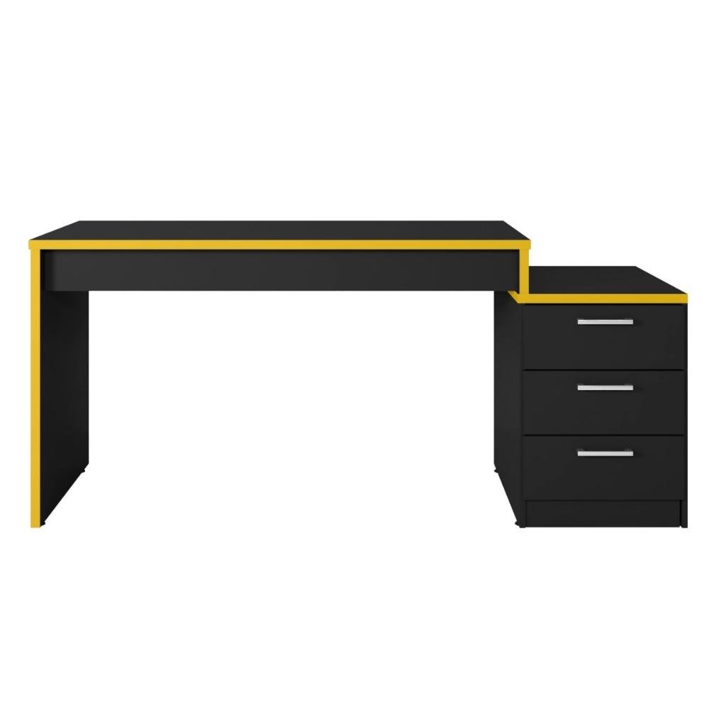 Mesa Gamer Para Computador Desk X5 Preto /Amarelo - 4