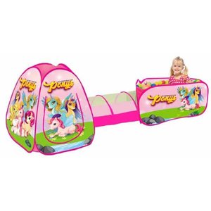 Toca Barraca Túnel 3 Em 1 Infantil Ponys