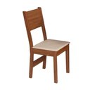 Ver imagem 4 de Conjunto Mesa Retangular Pérola Fosca com 04 Cadeiras - Bagum Bege Naturalle