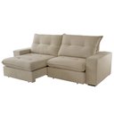 Ver imagem 3 de Sofá Athenas Veludo 02 Módulos 120 Cm B25cm Meu Sofá Online