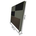 Ver imagem 2 de Cabeceira Estofada Tóquio 195 cm Para Cama Box Quarto King Size MV Estofados Suede Cinza Suede