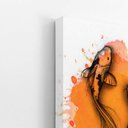 Ver imagem 3 de Carpa Peixe Arte Laranja Minimalista Quadro Canvas 60x40cm