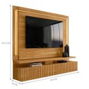 Ver imagem 4 de Painel para TV Alba 75 Polegadas 216cm MDP com LED Cumaru Marrom Casah