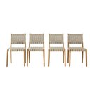 Ver imagem 2 de Cadeira Clarice com Percinta Yescasa Branco/Off-White