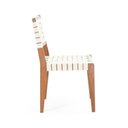 Ver imagem 4 de Cadeira Clarice com Percinta Yescasa Branco/Off-White