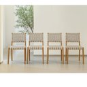 Ver imagem 1 de Cadeira Clarice com Percinta Yescasa Branco/Off-White