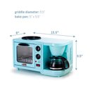 Ver imagem 3 de Elite Gourmet Ebk-200bl Estação de Café da Manhã 3 em 1 Retro Aqua