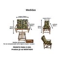 Ver imagem 4 de Conjunto Sofá Poltronas E Mesa De Bambu Direto Da Fabrica