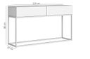 Ver imagem 5 de Aparador Buffet 110cm 2 Gavetas Preto com Dourado