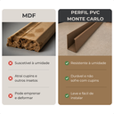 Ver imagem 3 de Kit 6 Barra Perfil de Acabamento para Painel Ripado 2m