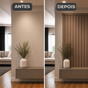 Ver imagem 7 de Kit 6 Barra Perfil de Acabamento para Painel Ripado 2m