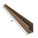 Ver imagem 4 de Kit 6 Barra Perfil de Acabamento para Painel Ripado 2m