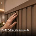 Ver imagem 2 de Kit 6 Barra Perfil de Acabamento para Painel Ripado 2m