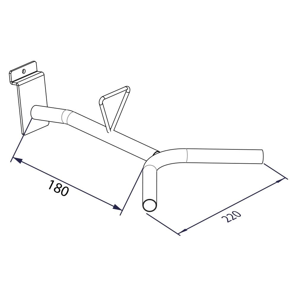 Kit C/ 10 Expositor Suporte Porta Capacete P/ Painel Branco - 3