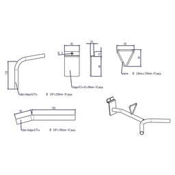 Kit C/ 10 Expositor Suporte Porta Capacete P/ Painel Branco - 2
