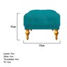 kit Namoradeira e Puff Decorativos Dani Suede Azul Turquesa - Doce Sonho Móveis - 5