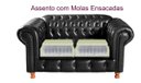 Ver imagem 3 de Conjunto Sofá Luís Xv 2 e 3 Lugares Chesterfield Capitonê Retrô - Couríssimo Preto