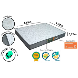 Colchão Viúva Becflex Espuma Titan Diamond 1,28 M Firme - 2