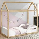 Ver imagem 2 de Mini Cama Montessoriana Zoe Branco Acetinado Pinus Natural – Reller